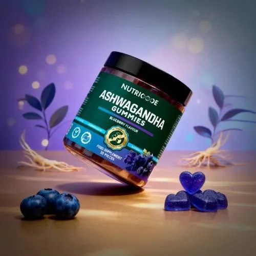 Ashwagandha Gummies 120 g NUTRICODE FM WORLD – zdjęcie aranżacyjne
