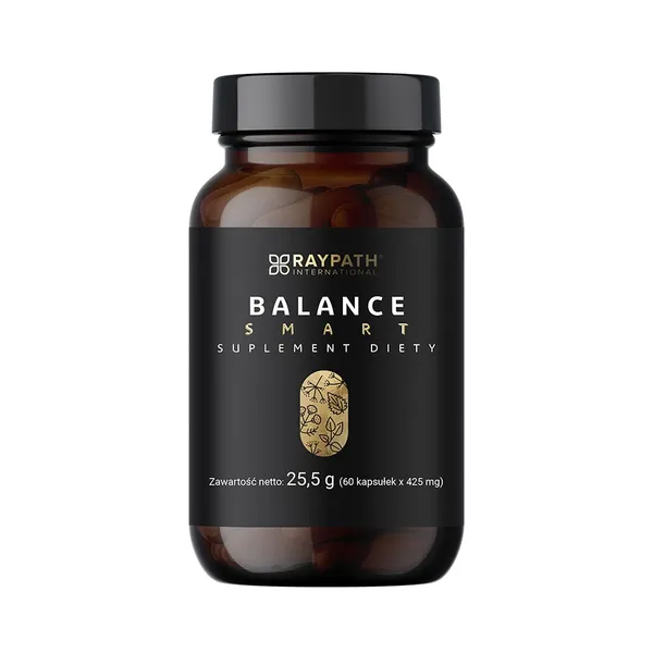 Balance SMART Raypath — brązowa butelka suplementu, 60 kapsułek