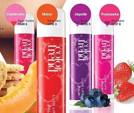 Nawilżający balsam do ust „Kolorowy koktajl" Ciasteczko AVON