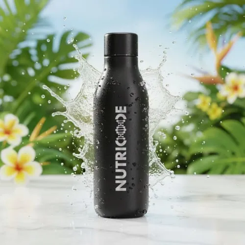 Butelka termiczna 550 ml czarna NUTRICODE FM WORLD – zdjęcie aranżacyjne