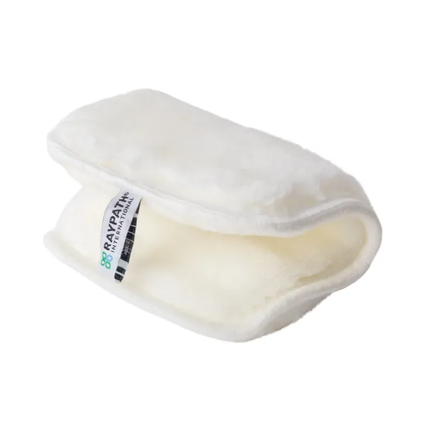 Dwustronny Czyścik Mini Biały DUO Raypath 15 × 18 cm na białym tle