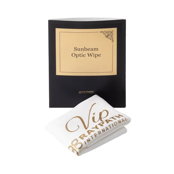 Film przedstawiający zastosowanie białego Czyścika Sunbeam Optic Wipe VIP Raypath
