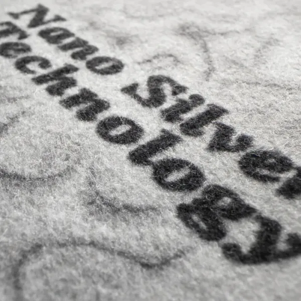 Zbliżenie struktury mikrowłókien szarego czyścika Sunbeam