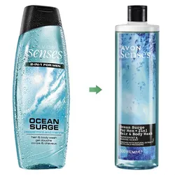 DEZODORUJĄCY ŻEL DO MYCIA CIAŁA I WŁOSÓW OCEAN SURGE 500ml AVON