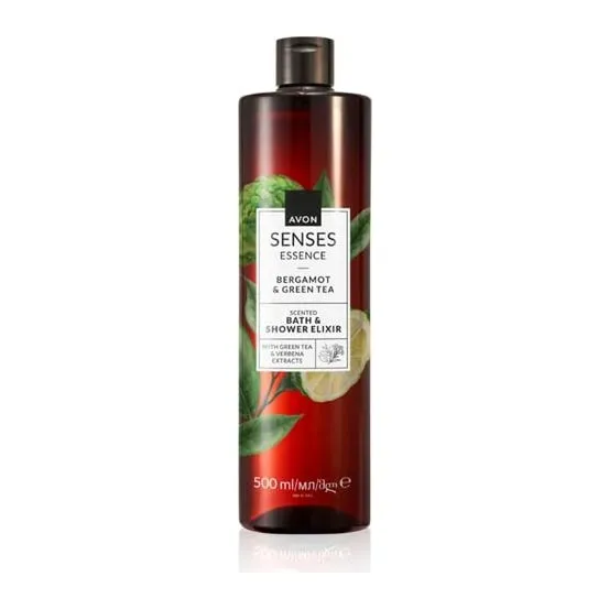 Eliksir do kąpieli i pod prysznic Bergamotka i Zielona herbata Senses 500 ml AVON