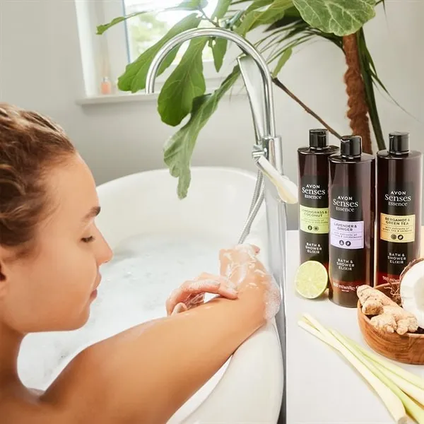 Eliksir do kąpieli i pod prysznic Bergamotka i Zielona herbata Senses 500 ml AVON – zdjęcie 4