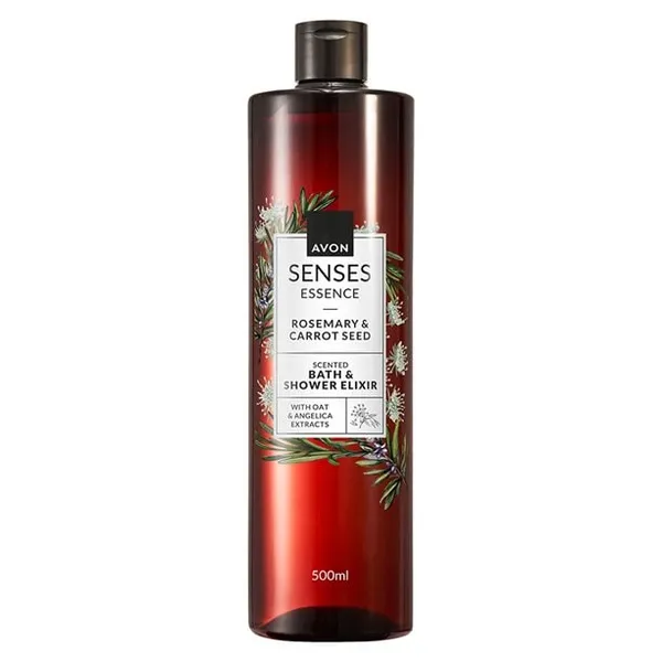 Eliksir do kąpieli i pod prysznic Rozmaryn i nasiona marchwi Senses 500 ml AVON