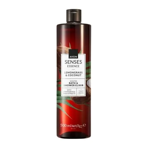 Eliksir do kąpieli i pod prysznic Trawa cytrynowa i kokos Senses 500 ml AVON
