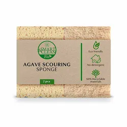 Gąbka czyszcząca z agawy 10 x 7 x 2.5 cm SMART & CLEAN BIO FM GROUP