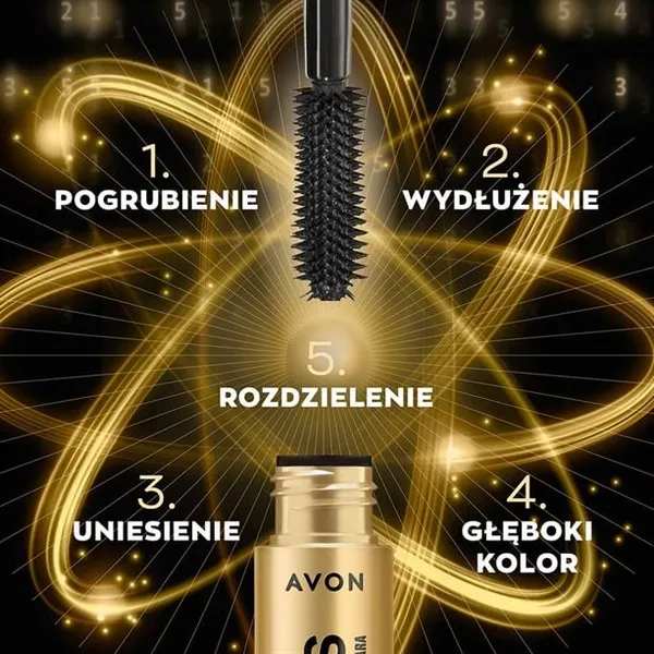 Tusz do rzęs Geniusz Brown Black 10 ml AVON – zdjęcie 3