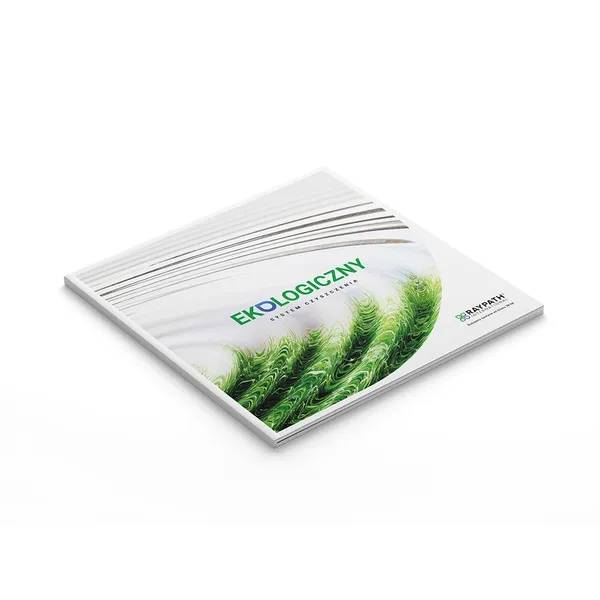 Katalog produktowy PL Raypath – biały katalog z zieloną grafiką i napisem „Ekologiczny system czyszczenia”