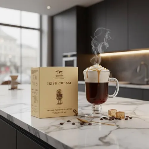 Kawa mielona Irish Cream 150 g AURILE SELECTION FM WORLD – zdjęcie aranżacyjne