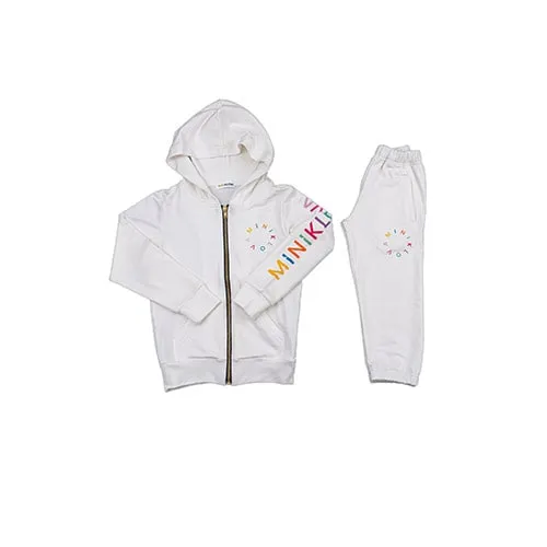 Komplet dresowy dla dzieci bluza + spodnie biały 3–4 lata MINIKLOVA