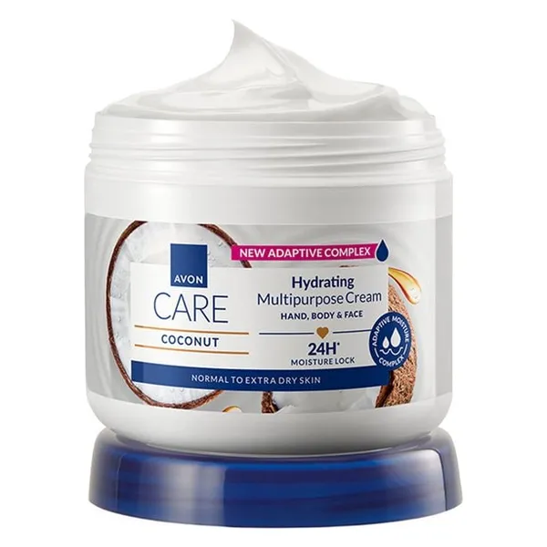 Kokosowy nawilżający krem do twarzy, rąk i całego ciała Avon Care 400 ml