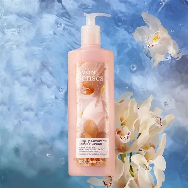 Kremowy żel pod prysznic Simply Luxurious Senses 720 ml AVON – zdjęcie 2