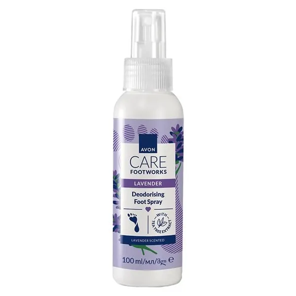 Lawendowy spray do stóp i obuwia z ochroną przeciwzapachową Foot Works 100 ml AVON