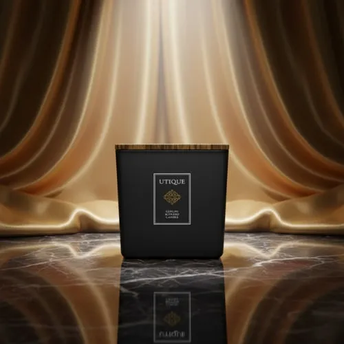 Luksusowa świeca zapachowa Gold 180 g UTIQUE FM WORLD – zdjęcie aranżacyjne