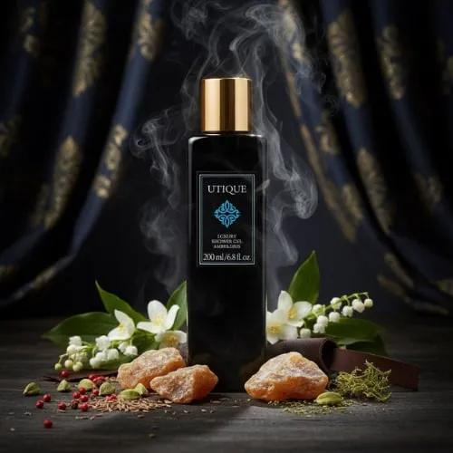 Luksusowy żel pod prysznic Ambergris 200 ml UTIQUE FM WORLD – zdjęcie aranżacyjne