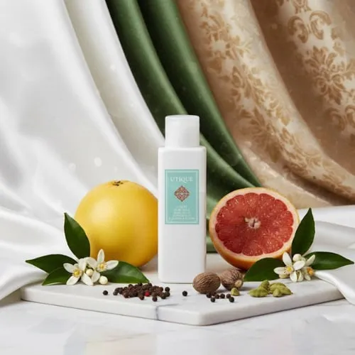 Luksusowy żel pod prysznic Grapefruit & Orange Blossom 50 ml UTIQUE FM WORLD – zdjęcie aranżacyjne