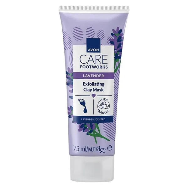 Lawendowa wygładzająca maska do stóp Foot Works 75 ml AVON