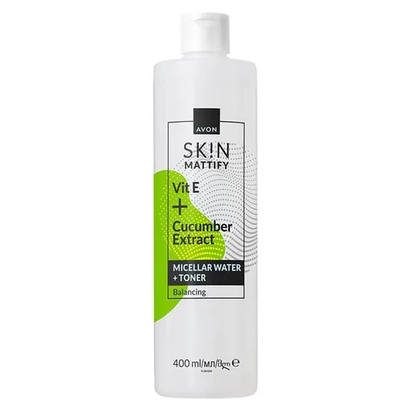 Matujący płyn micelarny do twarzy i tonik 2 w 1 400 ml AVON