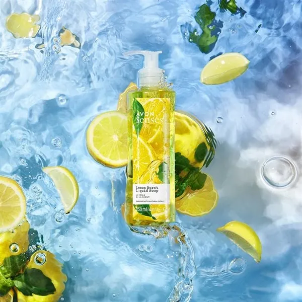 Mydło w płynie Lemon Burst Senses 250 ml AVON – zdjęcie 3