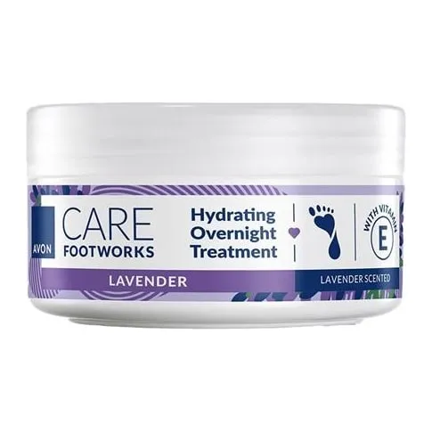 Lawendowa kuracja nawilżająca do stóp na noc Foot Works 150 ml AVON