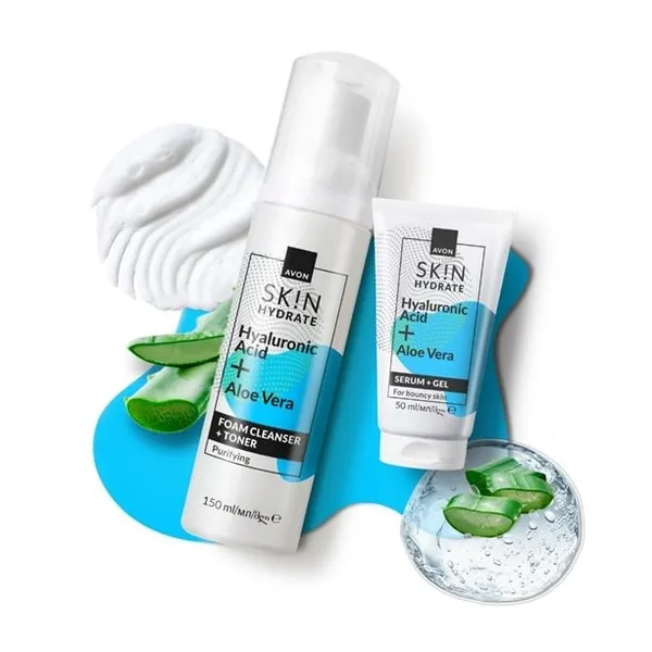 Nawilżające serum i żel do twarzy 2 w 1 50 ml AVON – zdjęcie 2