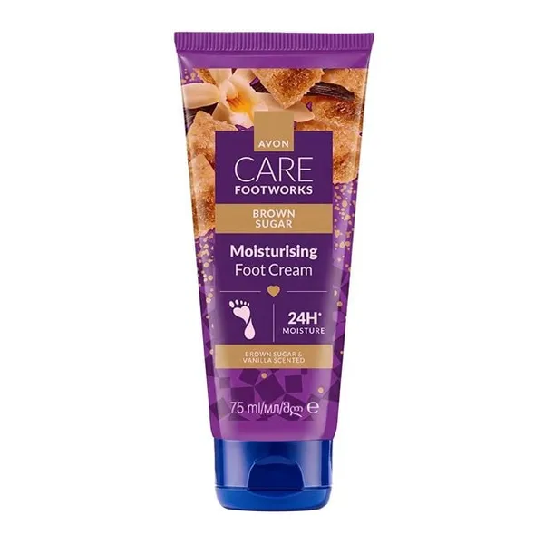 Nawilżający krem do stóp Brązowy cukier Foot Works 75 ml AVON