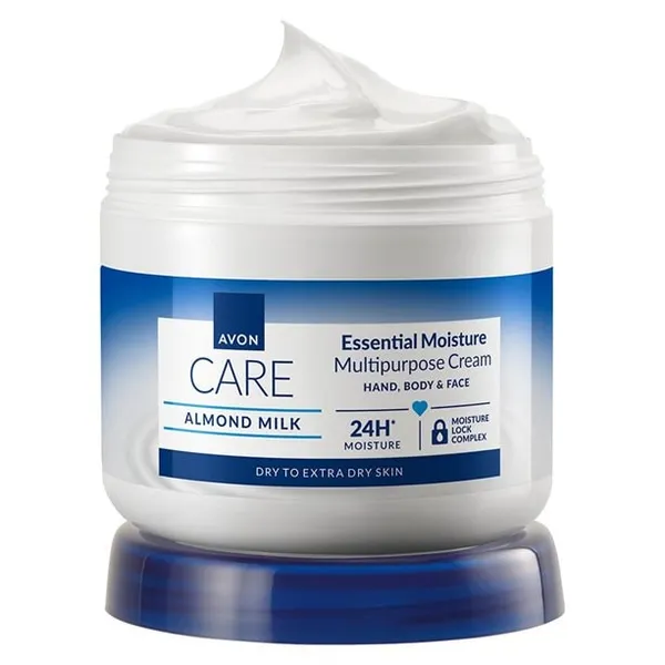 Nawilżający krem do twarzy, rąk i ciała z mleczkiem migdałowym Avon Care 400 ml