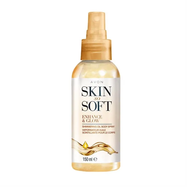 OLEJEK W SPRAYU Z POŁYSKUJĄCYMI DROBINKAMI AVON
