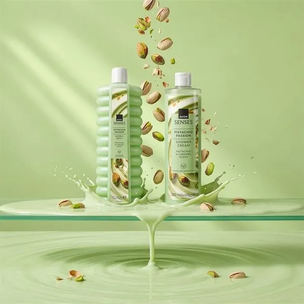 Płyn do kąpieli Pistachio Passion Senses 500 ml AVON – zdjęcie 2