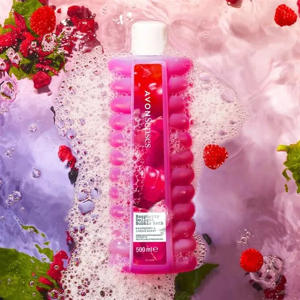 Płyn do kąpieli Raspberry Delight Senses 500 ml AVON – zdjęcie 2