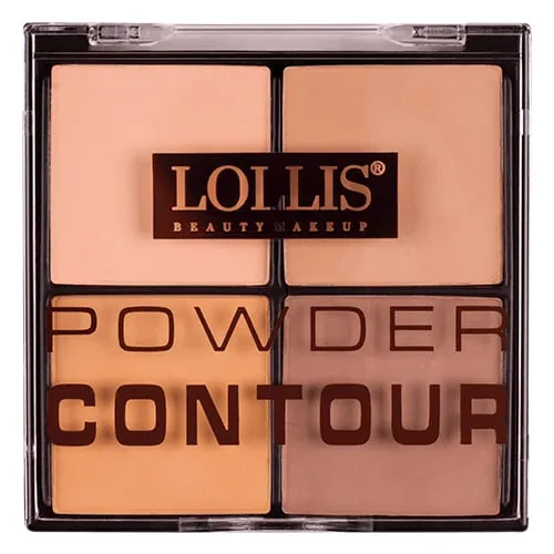 Pudrowa paleta do konturowania twarzy 02 24 g LOLLIS
