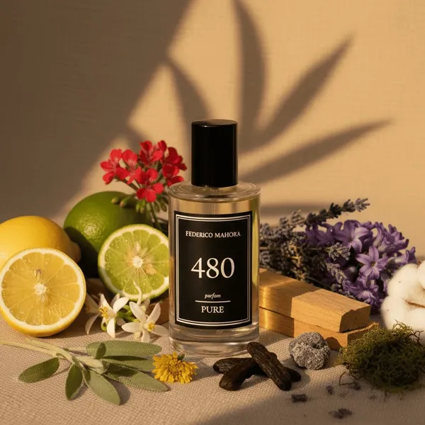 PURE 480 - PERFUMY MĘSKIE 50 ML FM WORLD – zdjęcie aranżacyjne