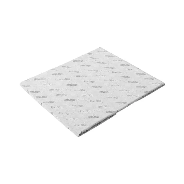 Złożony szary Ręcznik kuchenny Raypath 50 × 80 cm z nadrukiem Nano Silver Technology na białym tle