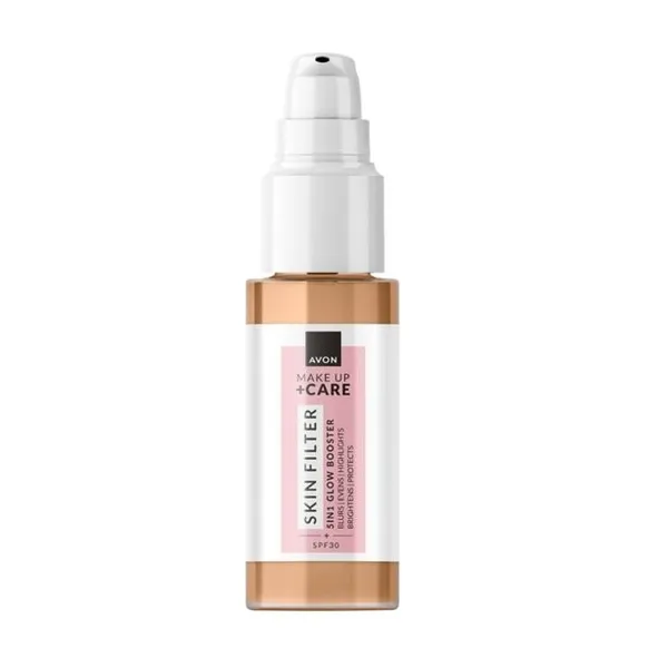 Rozświetlający tint do twarzy 5 w 1 z SPF 30 Makeup + Care odcień 1 30 ml AVON