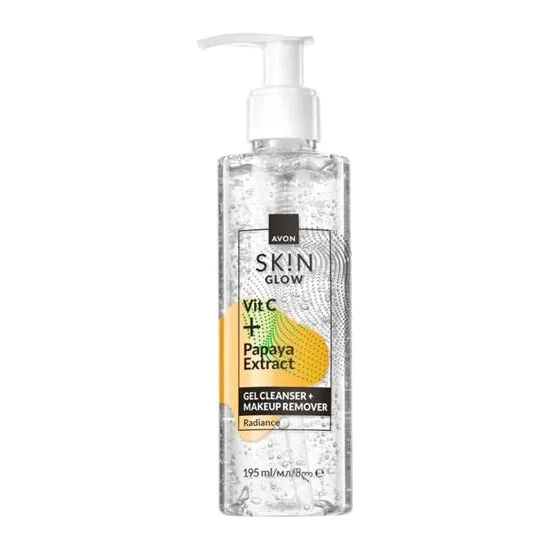 Rozświetlający żel do mycia twarzy i płyn do demakijażu 2 w 1 195 ml AVON