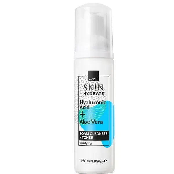 SK!N Nawilżająca pianka do mycia twarzy i tonik 2w1 150 ml AVON