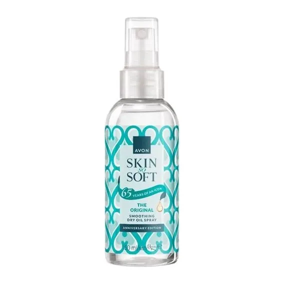 Suchy olejek do ciała w sprayu z olejkiem jojoba – edycja limitowana Skin So Soft 150 ml AVON