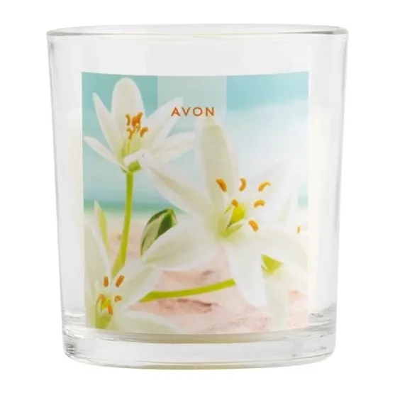 Świeczka zapachowa Lilia Piaskowa i Bursztyn 120 g AVON