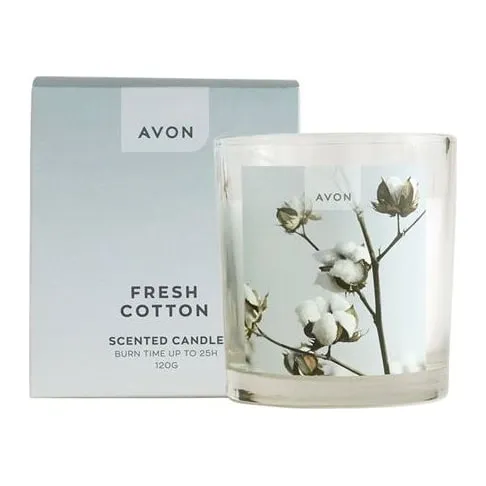 Świeczka zapachowa Świeża bawełna AVON