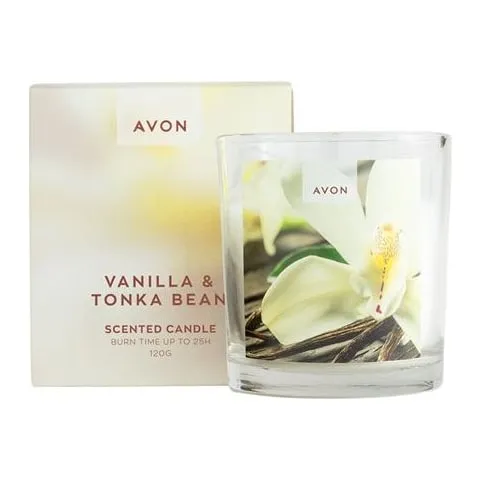 Świeczka zapachowa Wanilia i fasola tonka 120 g AVON