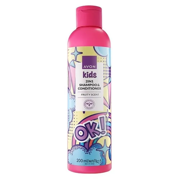 Szampon i odżywka 2 w 1 dla dzieci – owocowy 200 ml AVON