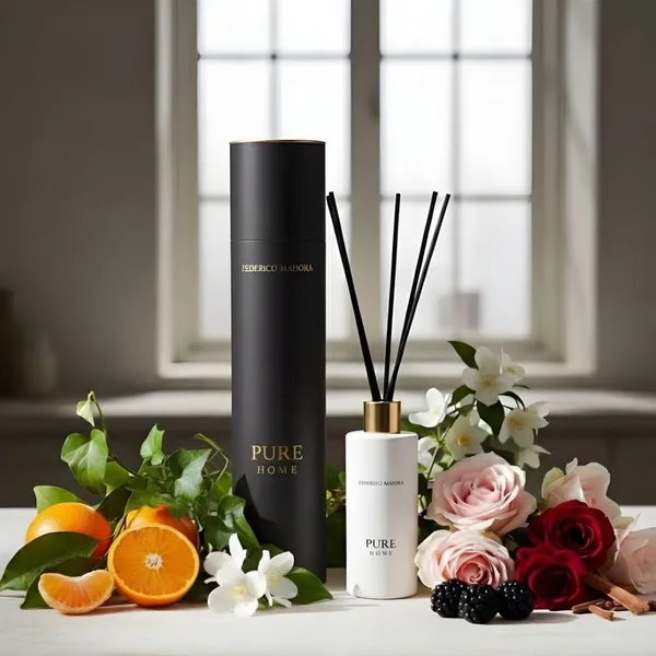 Trzcinki zapachowe Home Ritual 10 100 ml PURE BLACK EDITION FM WORLD – zdjęcie aranżacyjne