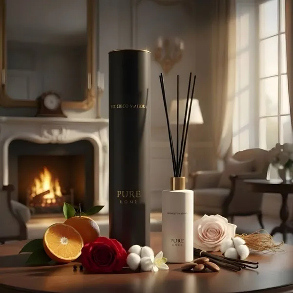 Trzcinki zapachowe Home Ritual 18 100 ml PURE BLACK EDITION FM WORLD – zdjęcie aranżacyjne