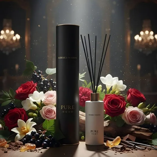 Trzcinki zapachowe Home Ritual 362 100 ml PURE ROYAL BLACK EDITION FM WORLD – zdjęcie aranżacyjne