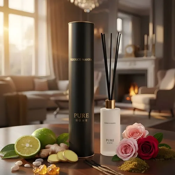 Trzcinki zapachowe Home Ritual 809 100 ml PURE ROYAL BLACK EDITION FM WORLD – zdjęcie aranżacyjne