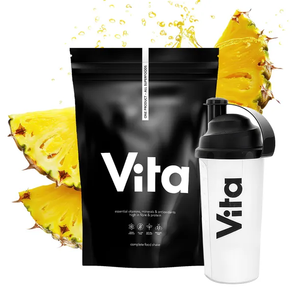 VITA SHAKE ananas Raypath — opakowanie 600 g z shakerem