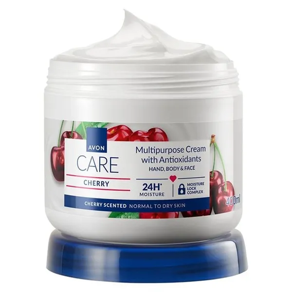 Wiśniowy uniwersalny krem 3w1 z antyoksydantami do twarzy, rąk i ciała Avon Care 400 ml